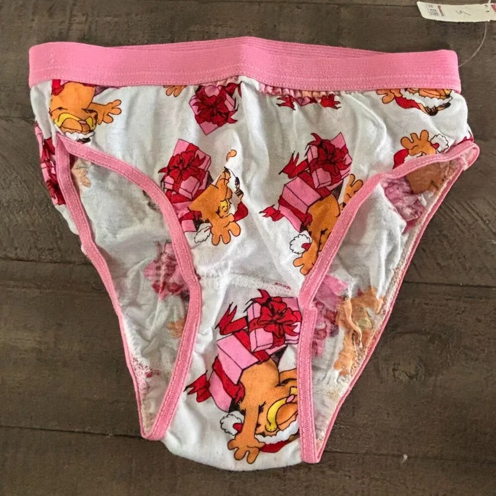 VERY RARE Vintage Lot of 2 Garfield NWT Underwear Christmas Themed